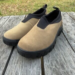Mt. Everest Mountain Loafer Mens 9 Tan Suede Neoprene Slip On Hiking Shoes